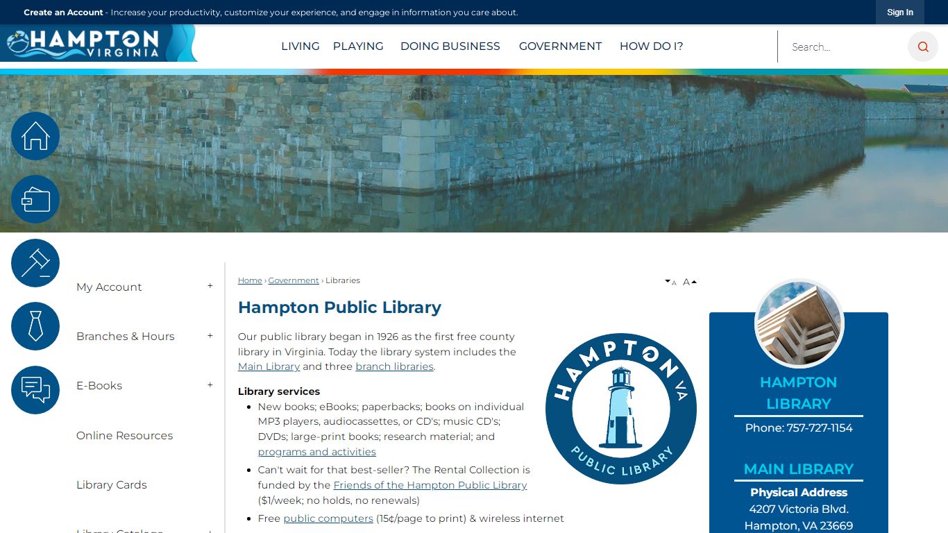 Hampton Public Library | Hampton, VA - Official Website